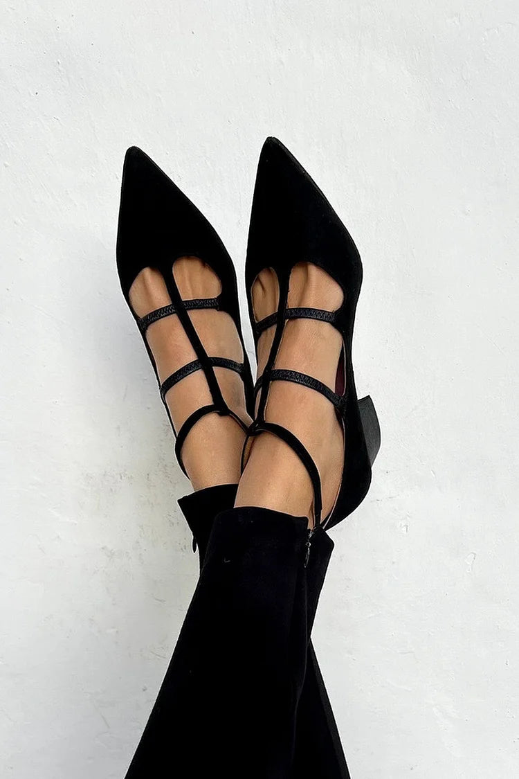 Giada™ | Puntige pumps met kruisbandjes