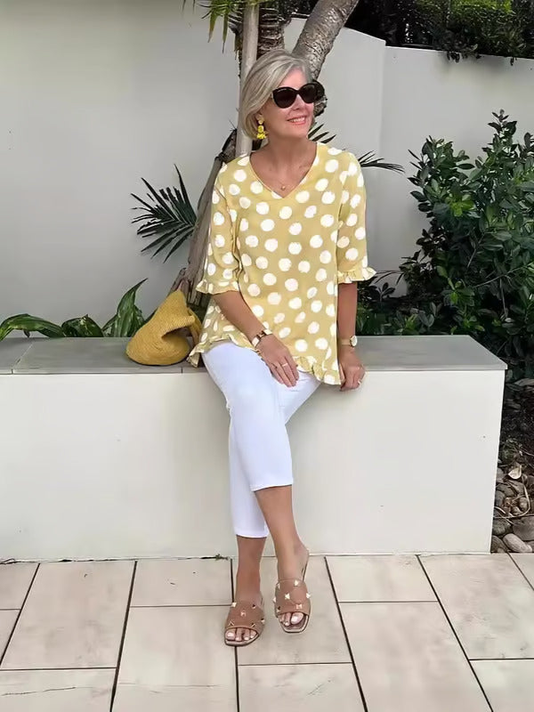 Chloe™ | Elegante V-Hals Blouse
