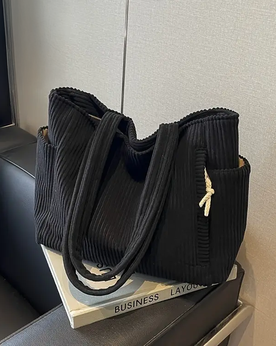 Tilda™ | Rimpel Schoudertas met Koorddetail