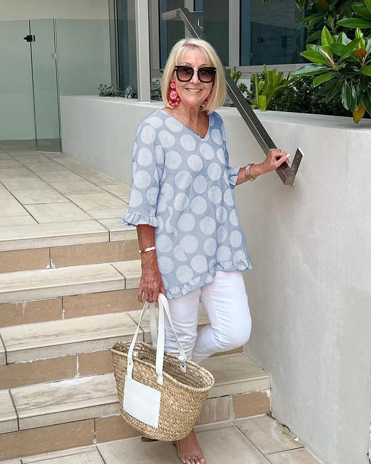 Chloe™ | Elegante V-Hals Blouse