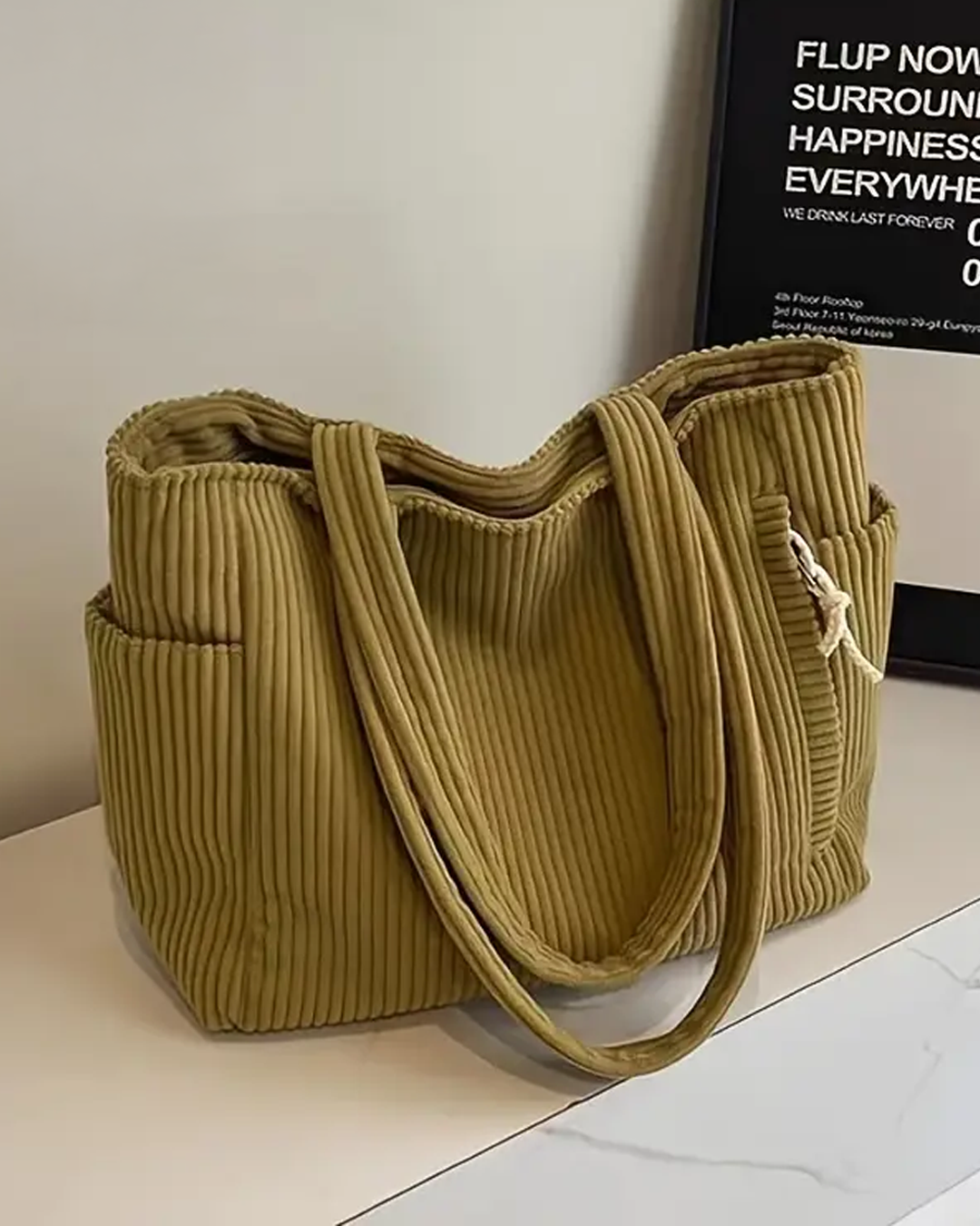 Tilda™ | Rimpel Schoudertas met Koorddetail