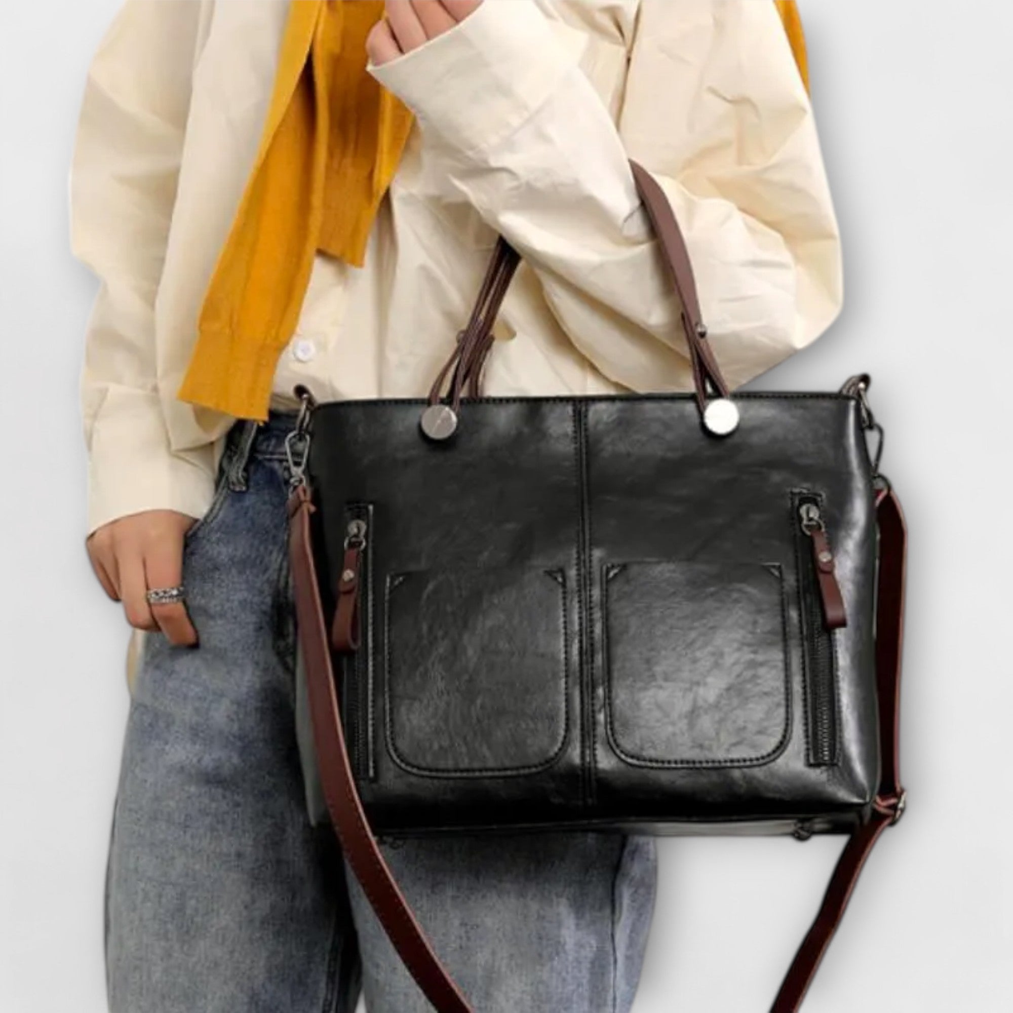 Serenya - Elegante Lederen Tas