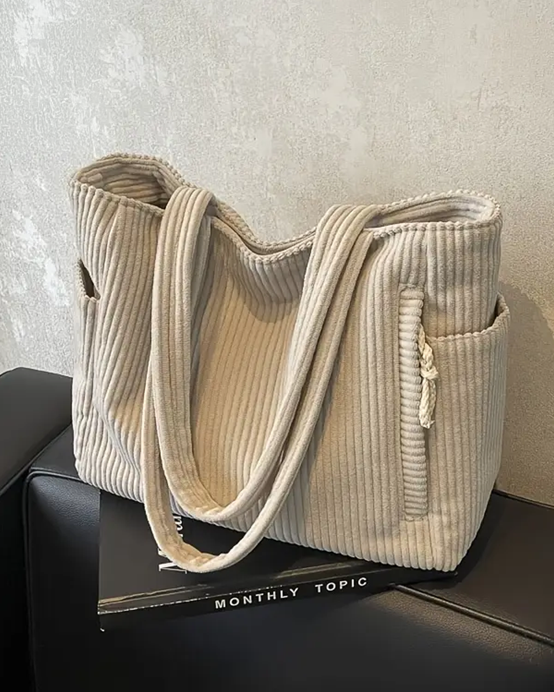 Tilda™ | Rimpel Schoudertas met Koorddetail