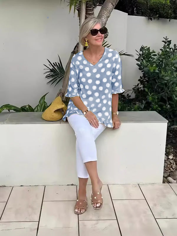 Chloe™ | Elegante V-Hals Blouse