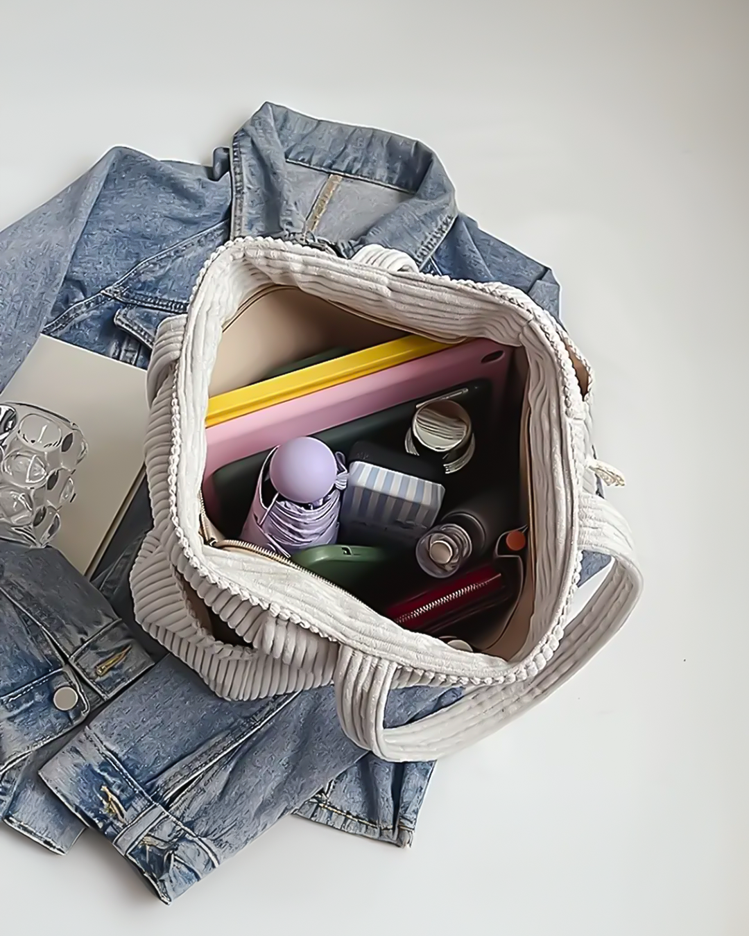Tilda™ | Rimpel Schoudertas met Koorddetail