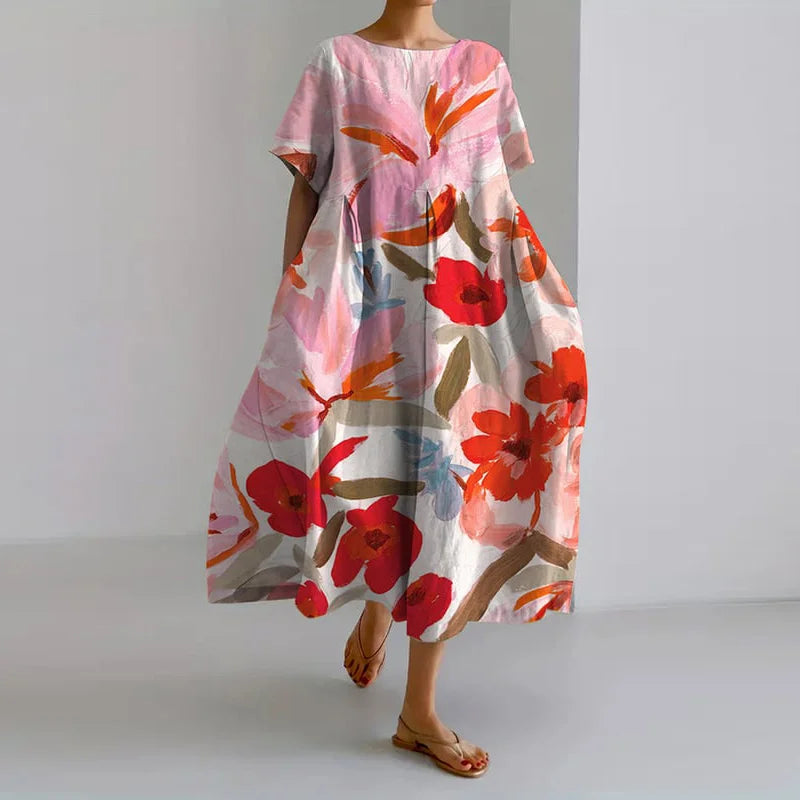 VALENTINA™ | Zomerjurk met Bloemenpatroon en Maximaal Beweeggemak.