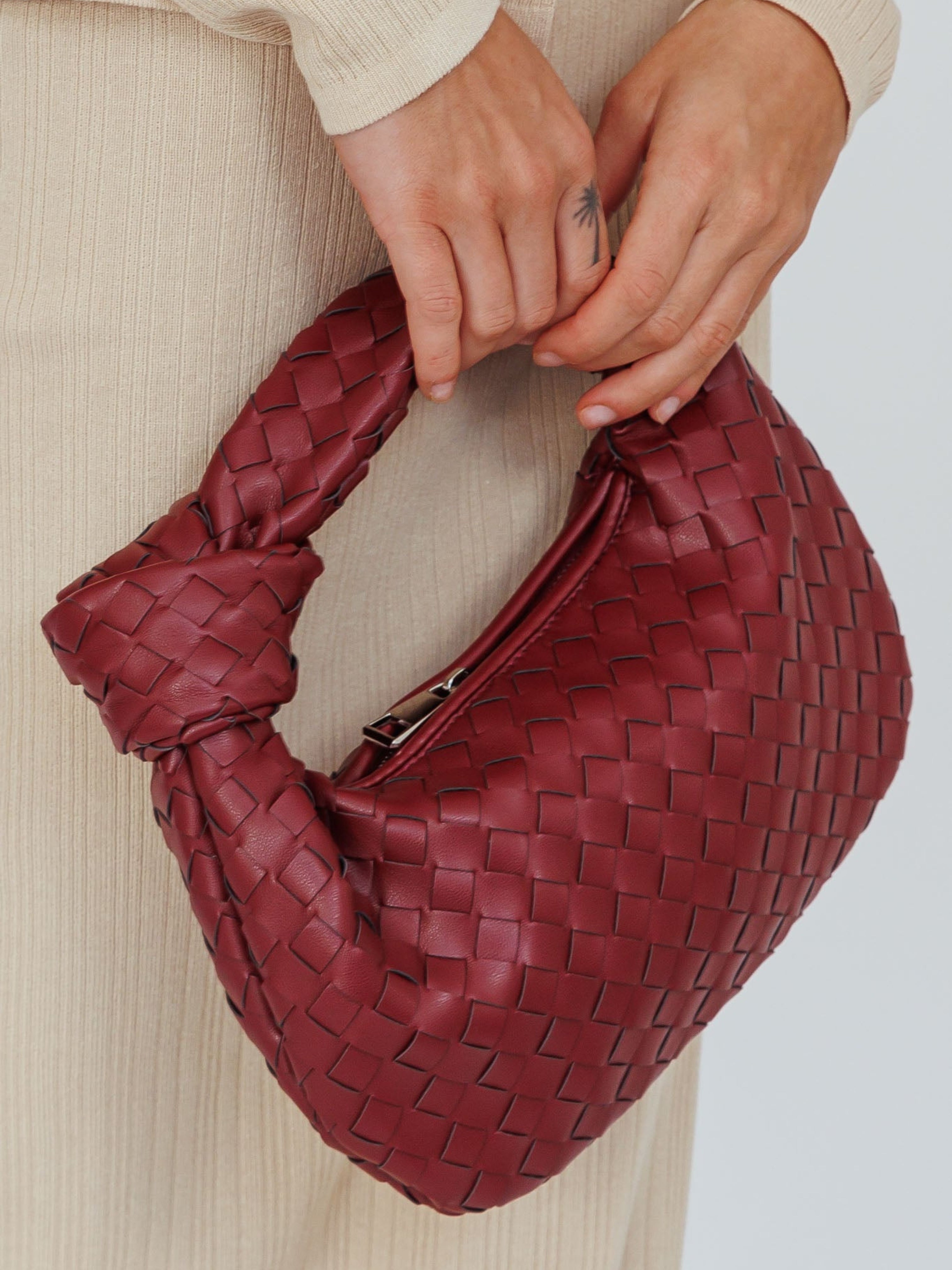 Marigold Gevlochten Mini-Handtas