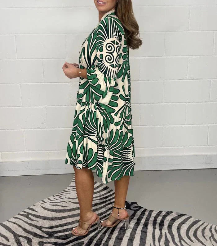 Fenella - V-hals jurk