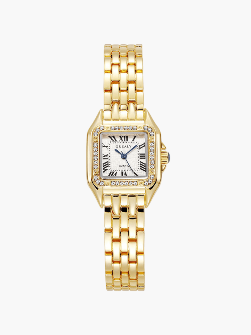 Aaliyah - Hoogwaardige vierkante quartzhorloge