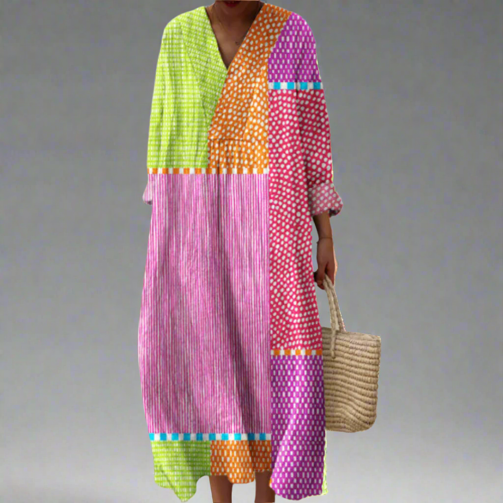 May™ | Elegante Geometrische Jurk