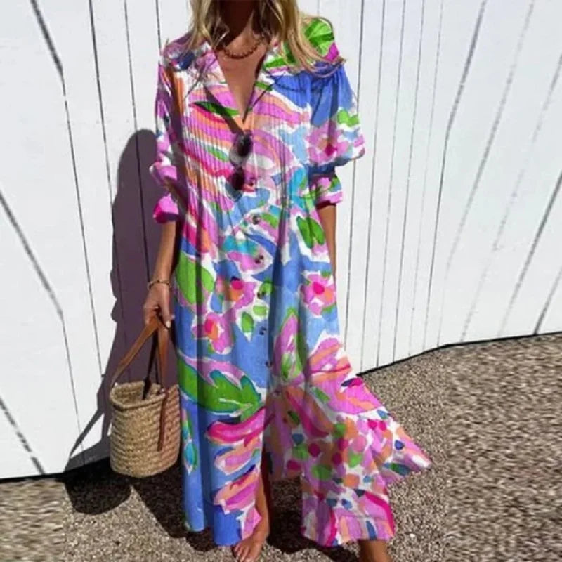 Diara™ | Bohemian Luxe Lente Jurk