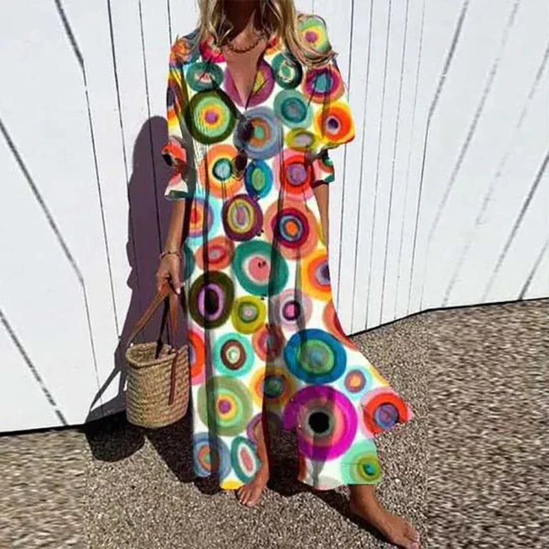 Diara™ | Bohemian Luxe Lente Jurk