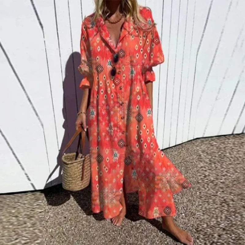 Diara™ | Bohemian Luxe Lente Jurk