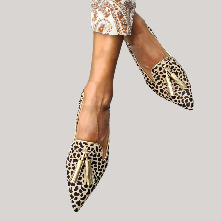 Dames Mocassin met Luipaardprint