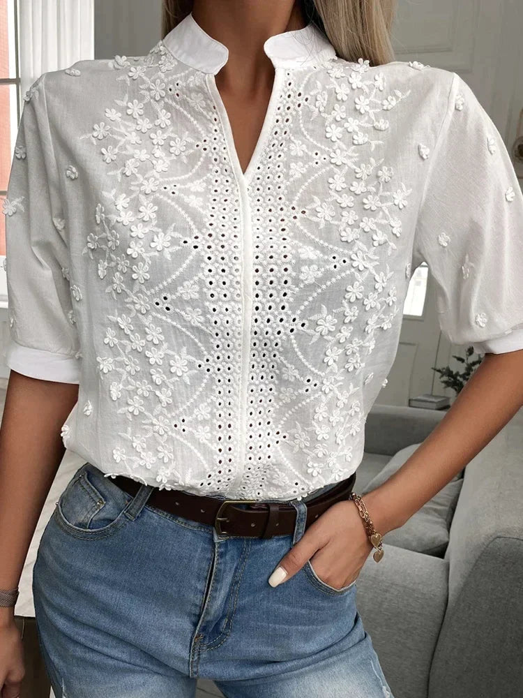 Leah™ | Elegante en Klassieke Blouse