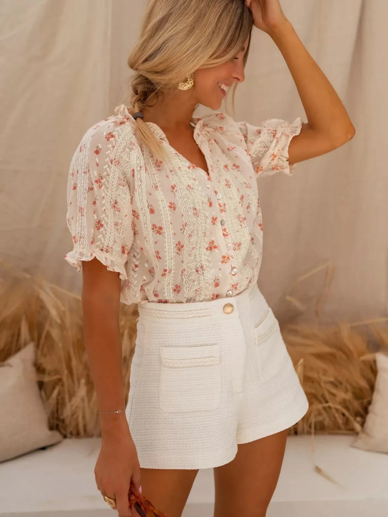Elina™ | Bloemenblouse