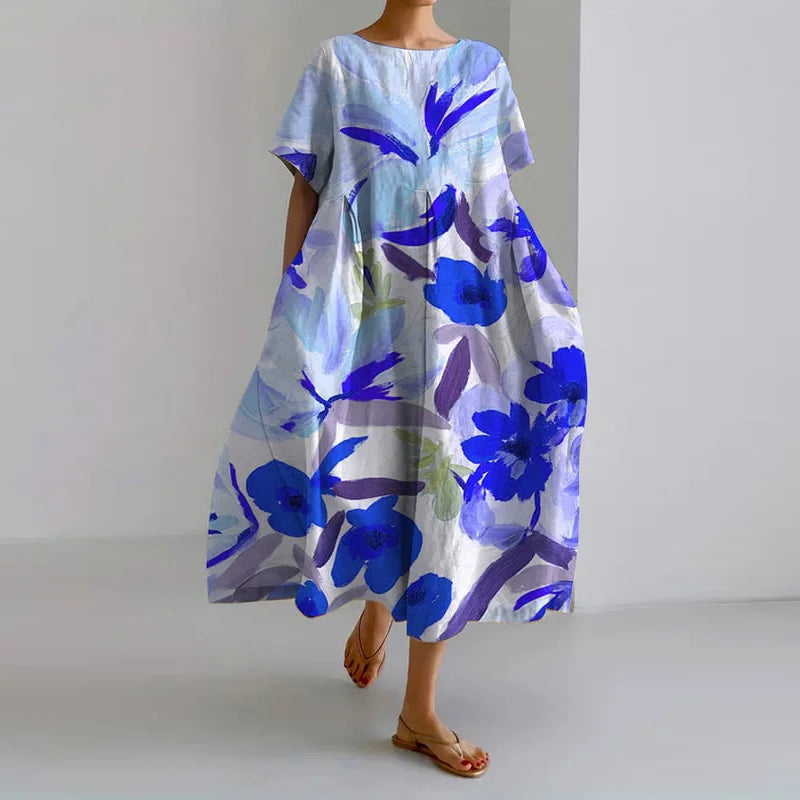 VALENTINA™ | Zomerjurk met Bloemenpatroon en Maximaal Beweeggemak.