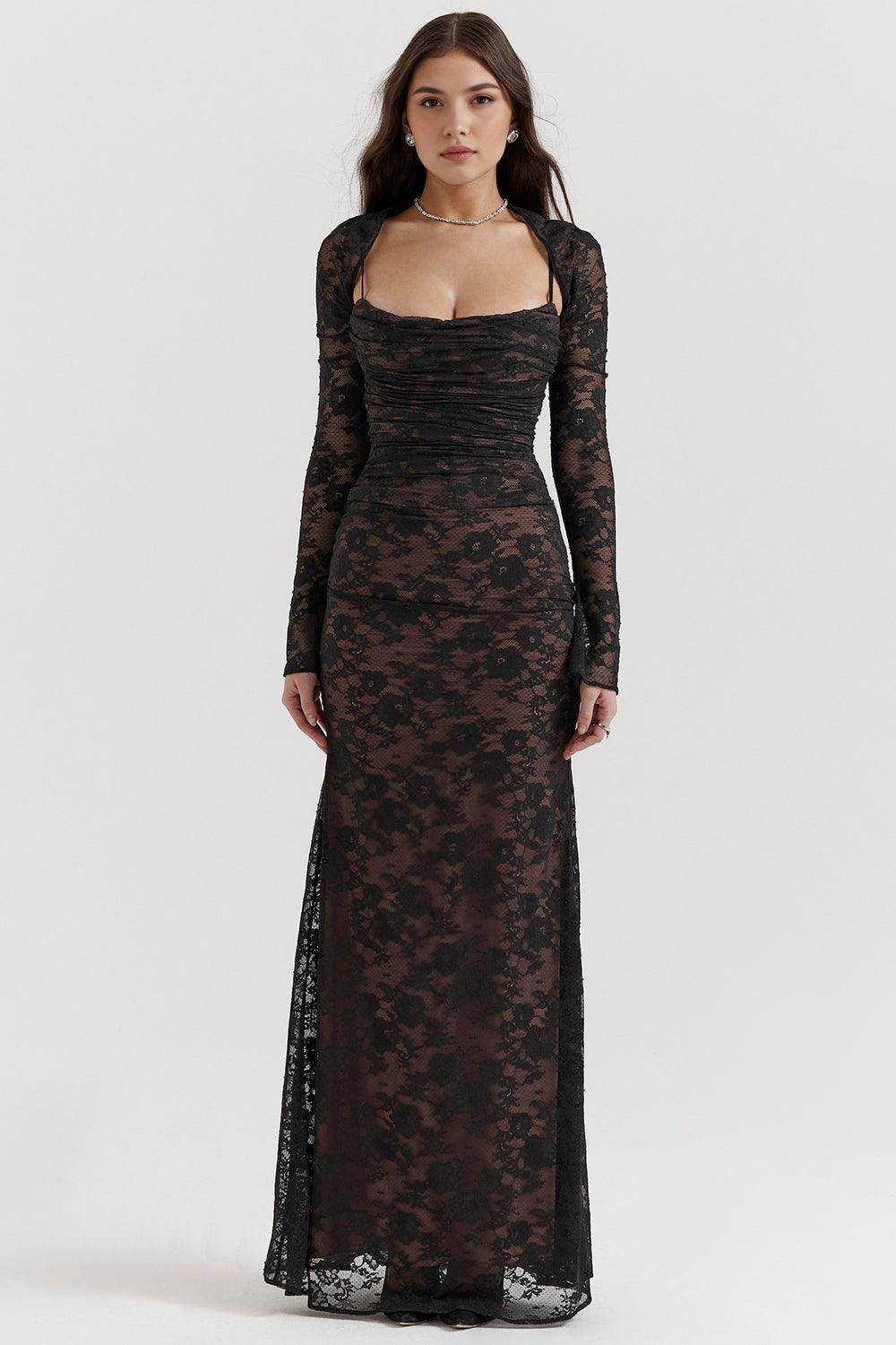 CELESTE - Spitzen Maxi Jurk