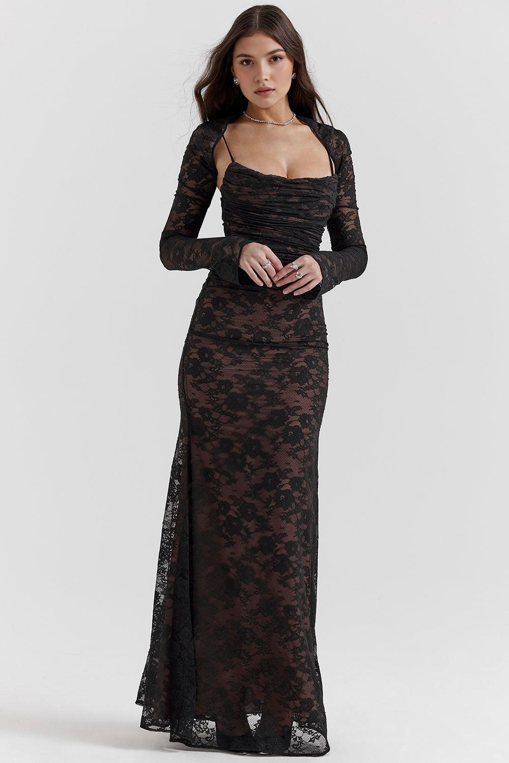 CELESTE - Spitzen Maxi Jurk