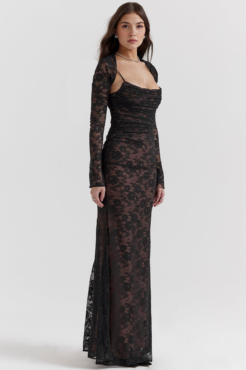 CELESTE - Spitzen Maxi Jurk