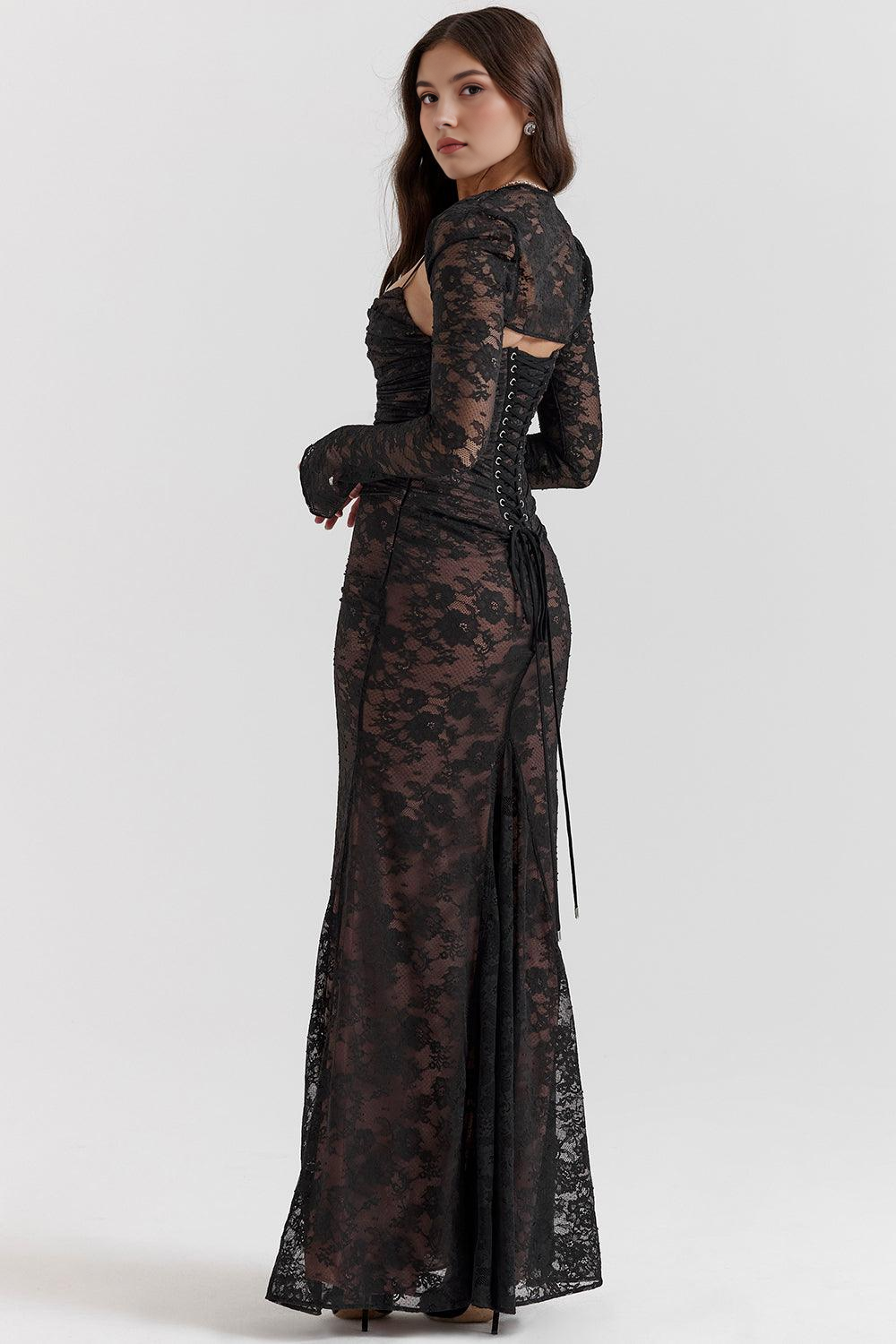 CELESTE - Spitzen Maxi Jurk