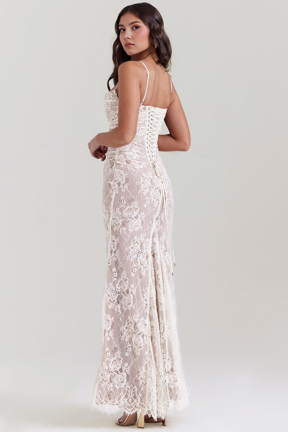 CELESTE - Spitzen Maxi Jurk