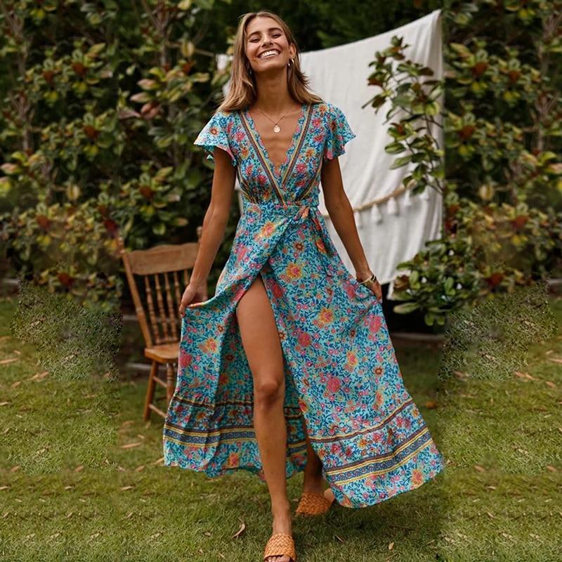 Veronica™ | Maxi Jurk met Hoge Splits