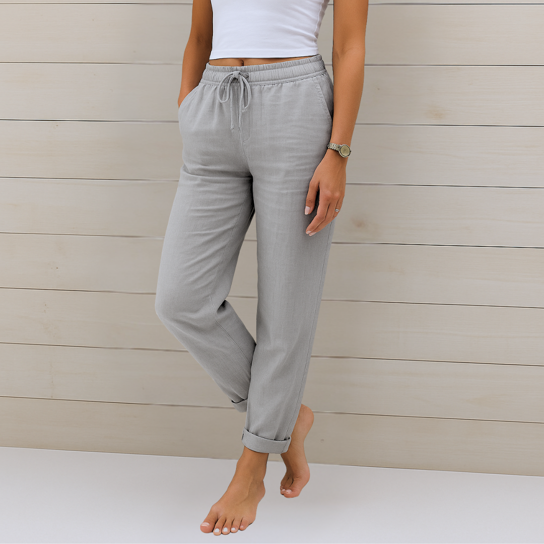 Sarah™ | Ademend Elastisch Katoenen Broek van Hoge Kwaliteit