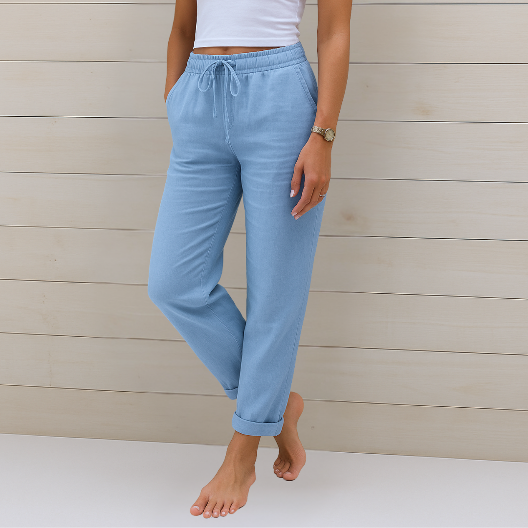 Sarah™ | Ademend Elastisch Katoenen Broek van Hoge Kwaliteit
