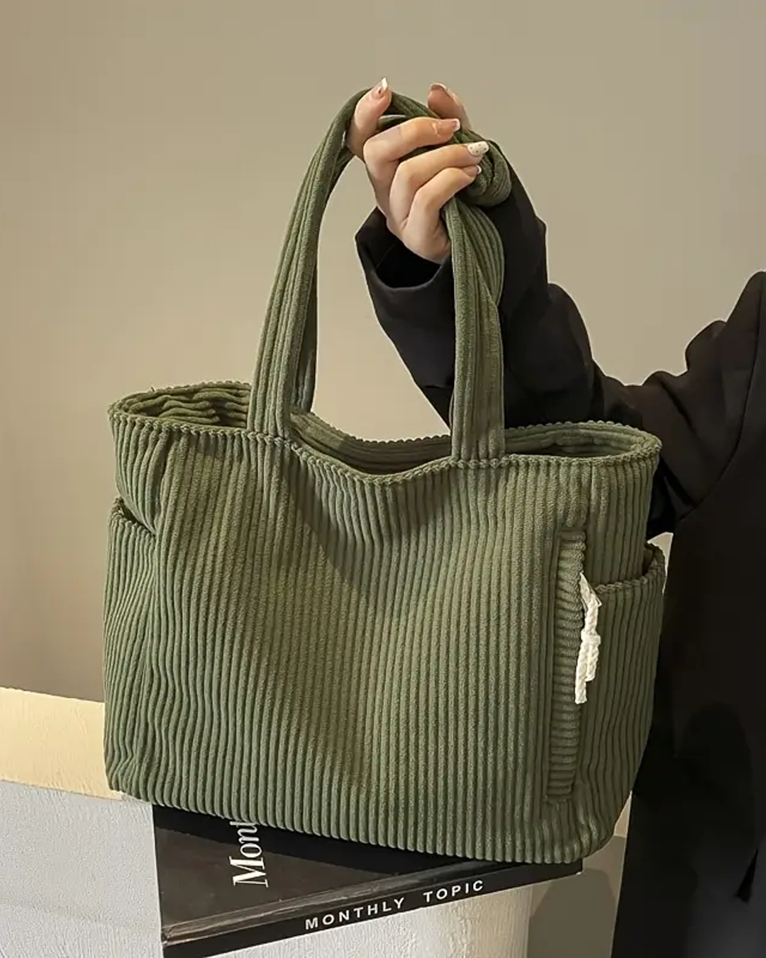 Tilda™ | Rimpel Schoudertas met Koorddetail