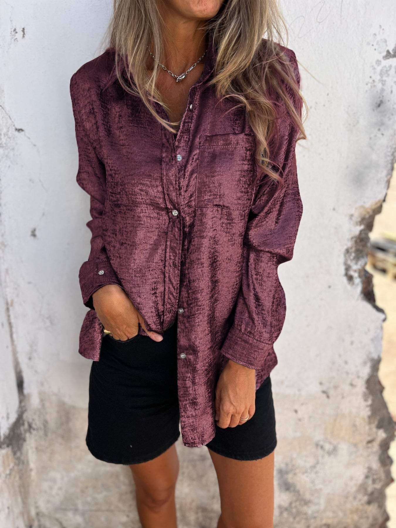 Zella™ | Chic Shimmer Blouse