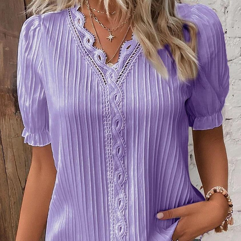 Alice™ | Witte Damesblouse met Kant