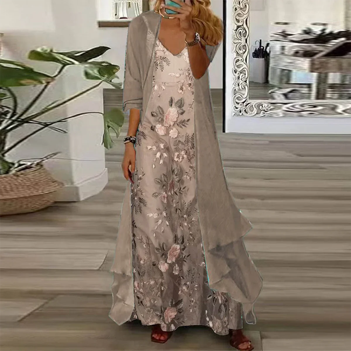 Mara™ | Maxi-jurk met Jasje