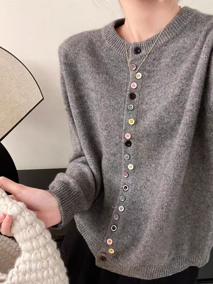 Beatrice - Klassieke cardigan met ronde hals