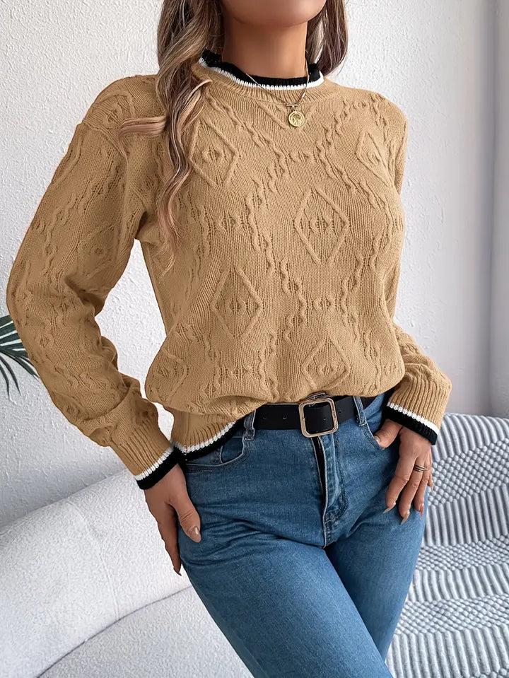 Verity - Elegante gestreepte trui
