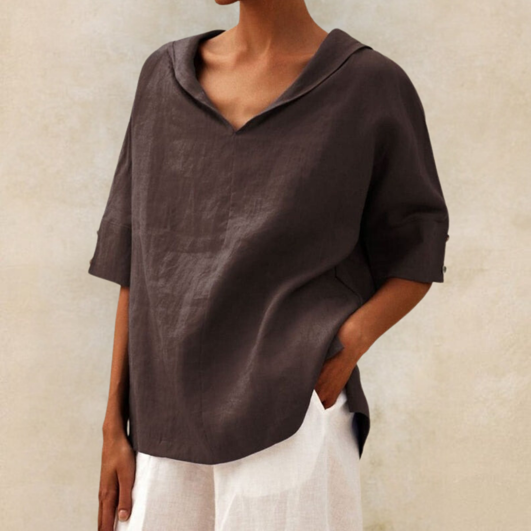 Zoe™ | Casual Blouse met Een Soepele Pasvorm