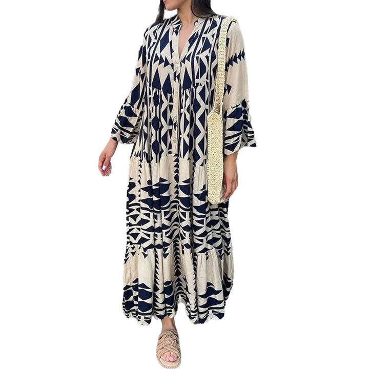 Sienna - Elegante casual overhemd jurk