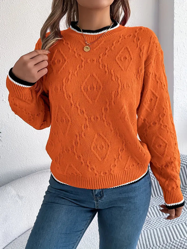 Verity - Elegante gestreepte trui