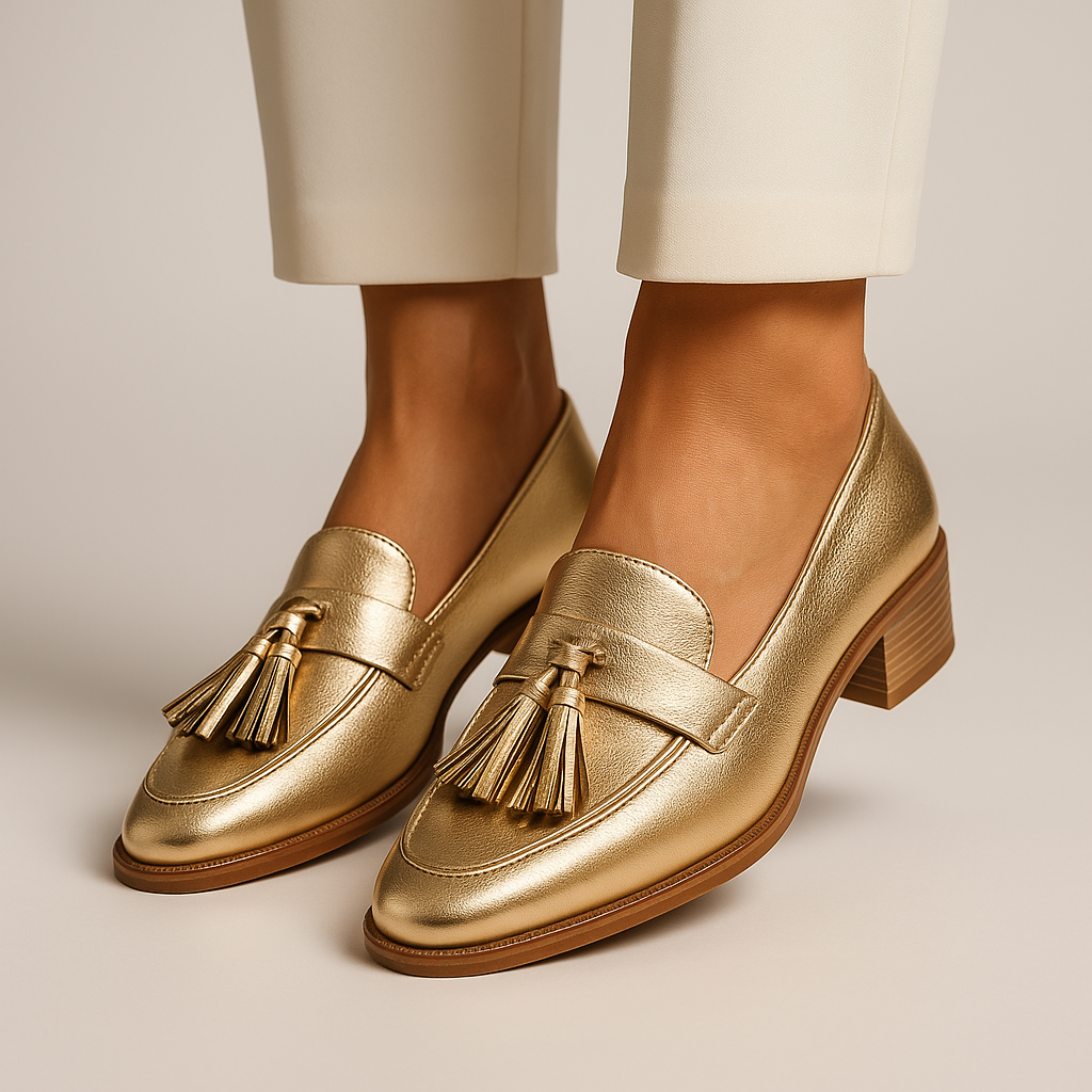 Celeste | Mocassins Goud