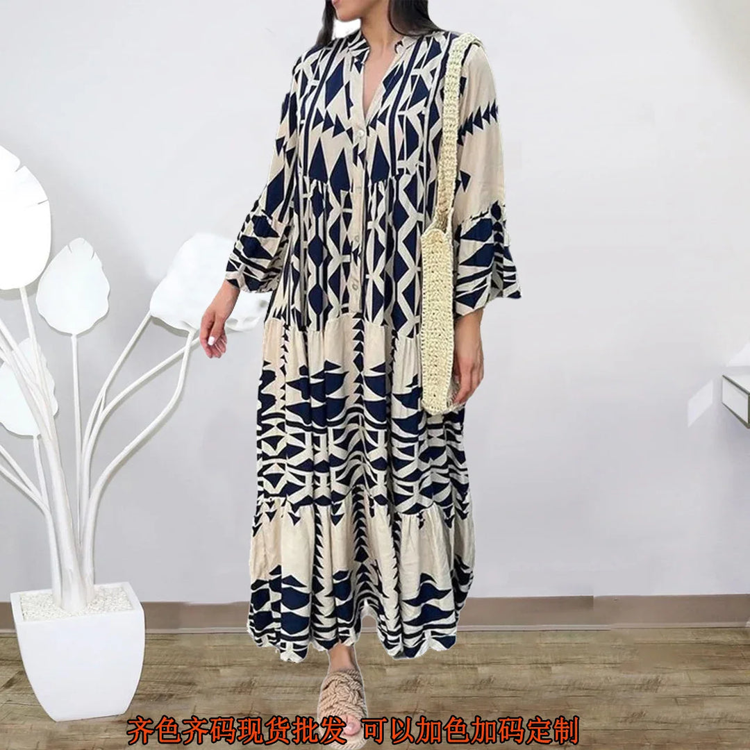 Sienna - Elegante casual overhemd jurk