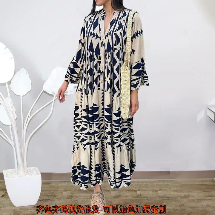 Sienna - Elegante casual overhemd jurk