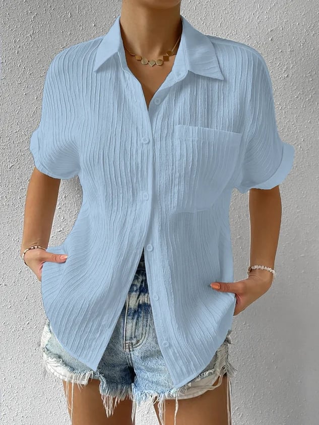 Brielle™ | Top Getextureerd Relaxed
