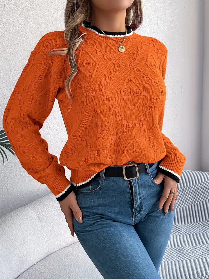 Verity - Elegante gestreepte trui