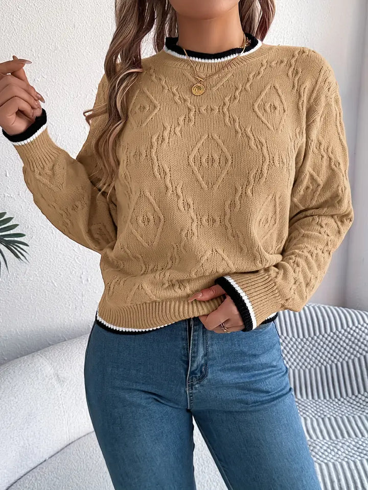 Verity - Elegante gestreepte trui