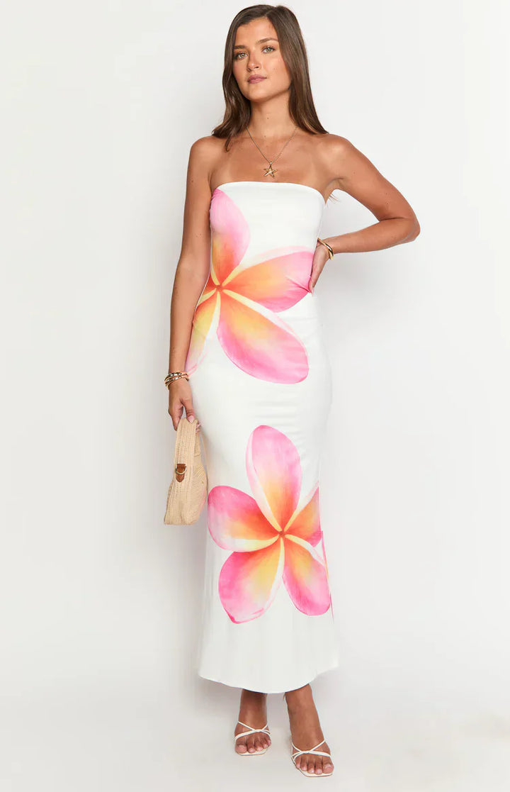 Arizona - Maxidress van bloemige mesh-kant
