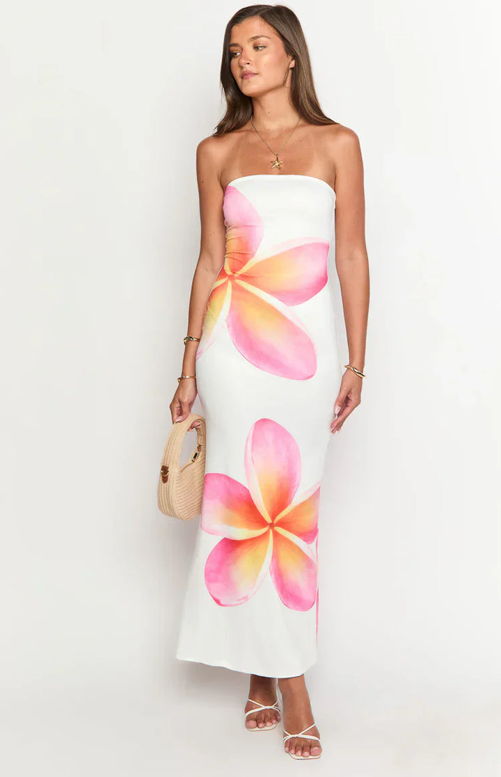 Arizona - Maxidress van bloemige mesh-kant