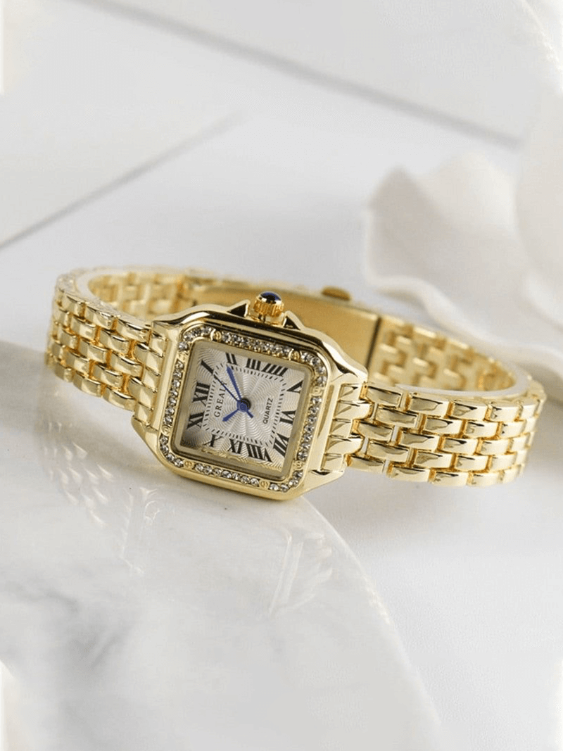 Aaliyah - Hoogwaardige vierkante quartzhorloge