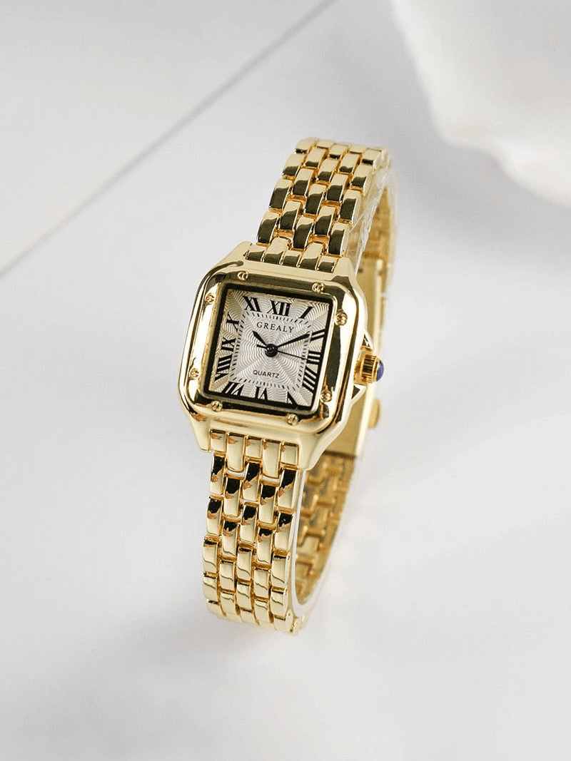 Aaliyah - Hoogwaardige vierkante quartzhorloge