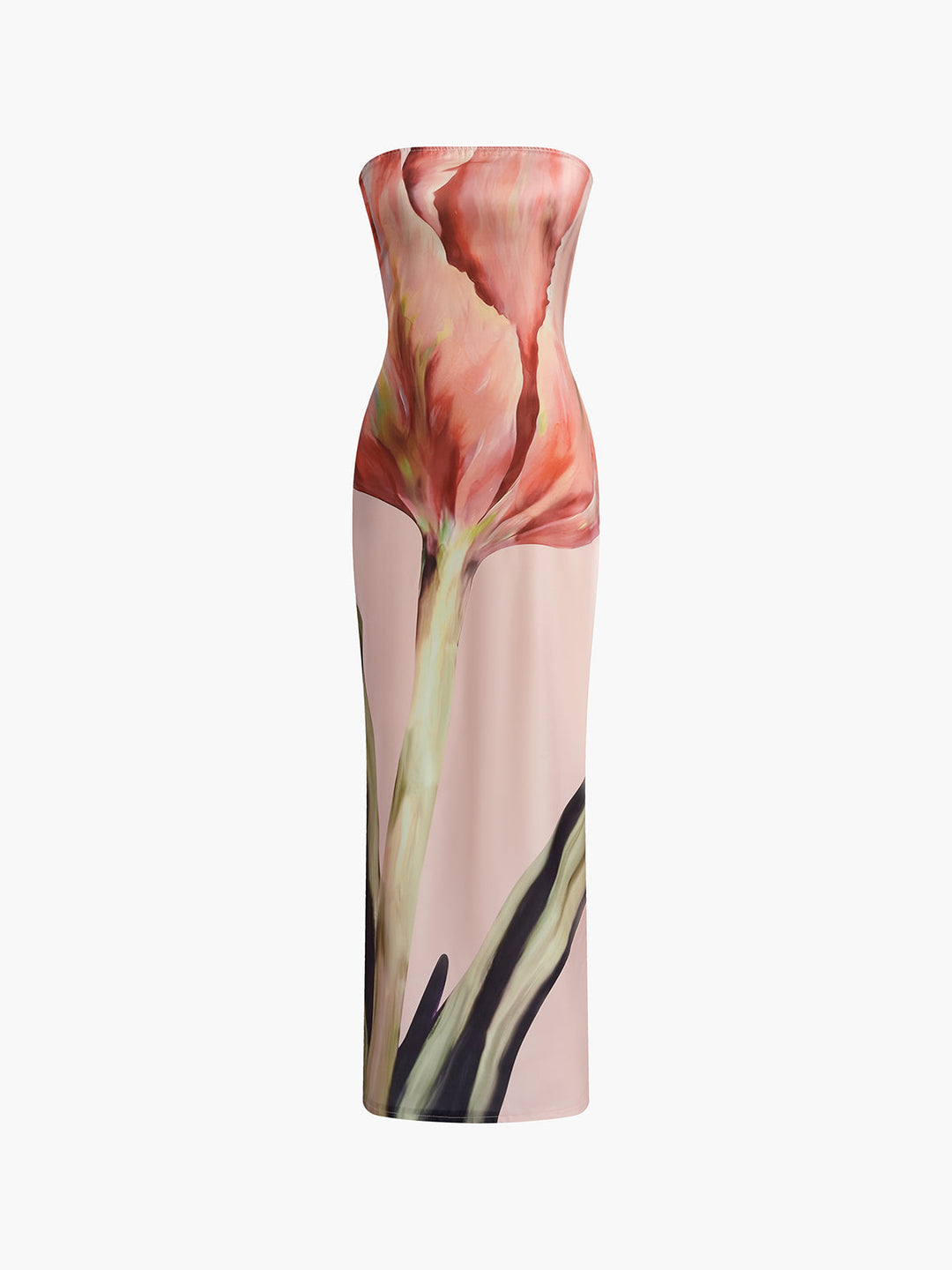 Olympia™ | Satijnen jurk met bloemenprint