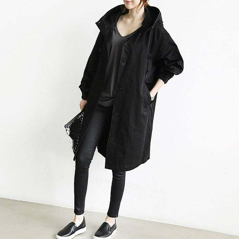 Elena - Trenchcoat met Capuchon